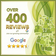 Google口コミ400件を達成しました